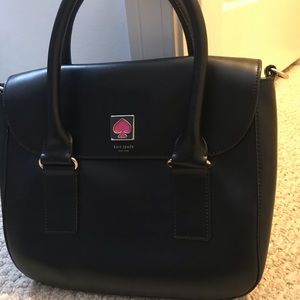 Black leather Kate Spade handbag